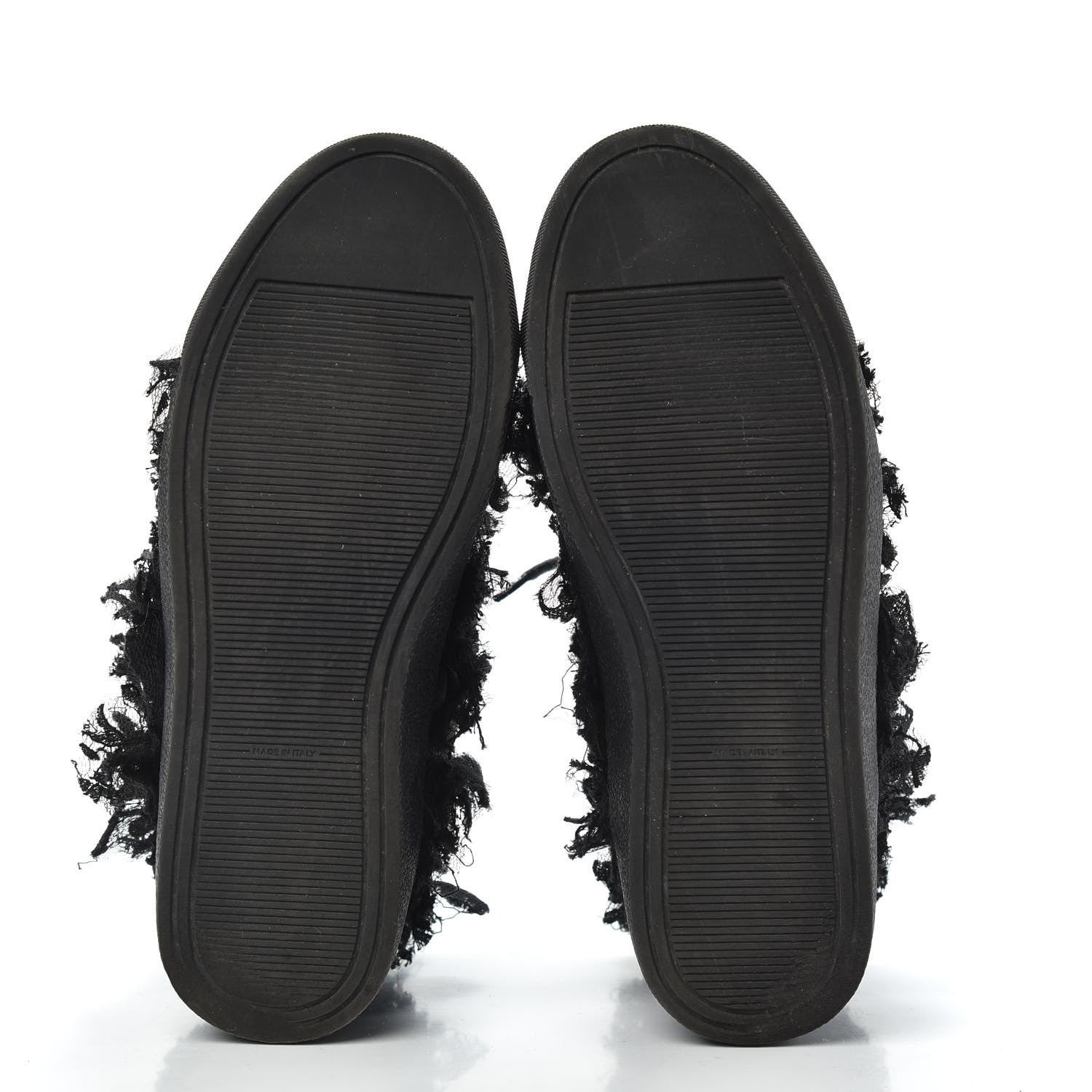 Chanel Mesh Lace Camellia High Top Floral Sneakers 34 Black 5 of 10