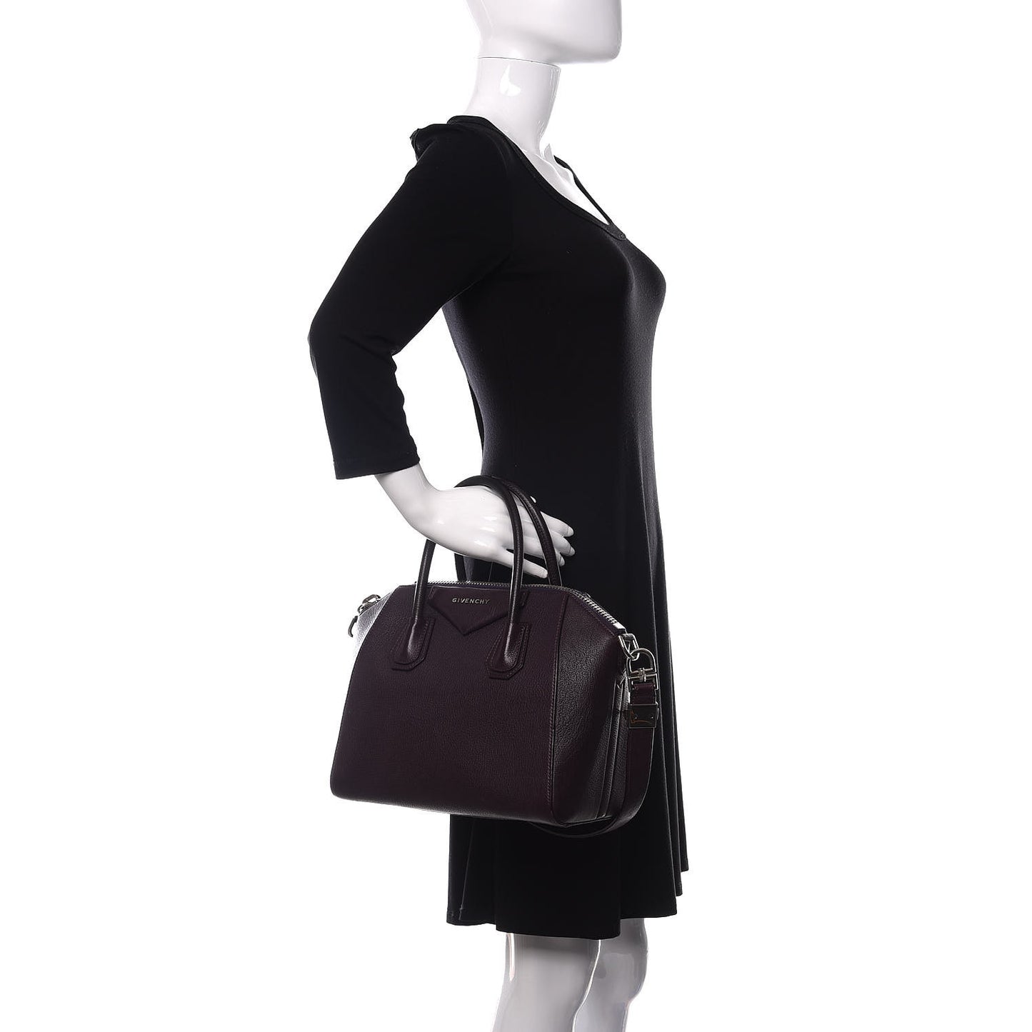 Sugar Goatskin Small Antigona Aubergine