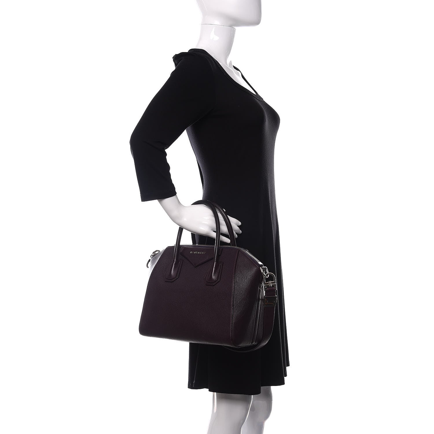 Givenchy Sugar Goatskin Small Antigona Aubergine 3 of 12