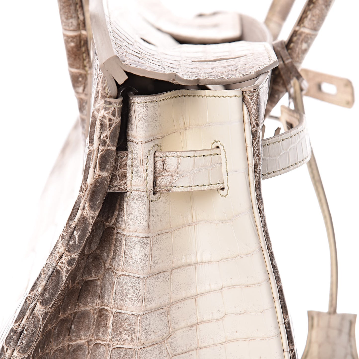 Matte Niloticus Crocodile Himalaya Birkin 30 Blanc