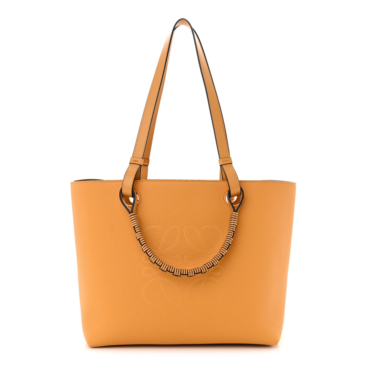 Loewe Grained Calfskin Small Anagram Tote Saffron Yellow 1 of 12