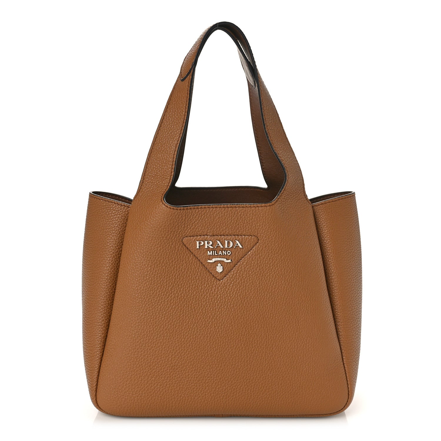 Prada Vitello Daino Soft Medium Dynamique Tote Caramel 1 of 7