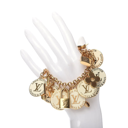 Louis Vuitton Trunks and Bags Breloques Bracelet Gold White 2 of 5