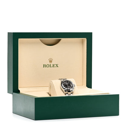 Rolex Stainless Steel 28mm Oyster Perpetual Datejust Watch Dark Grey 279160 5 of 5