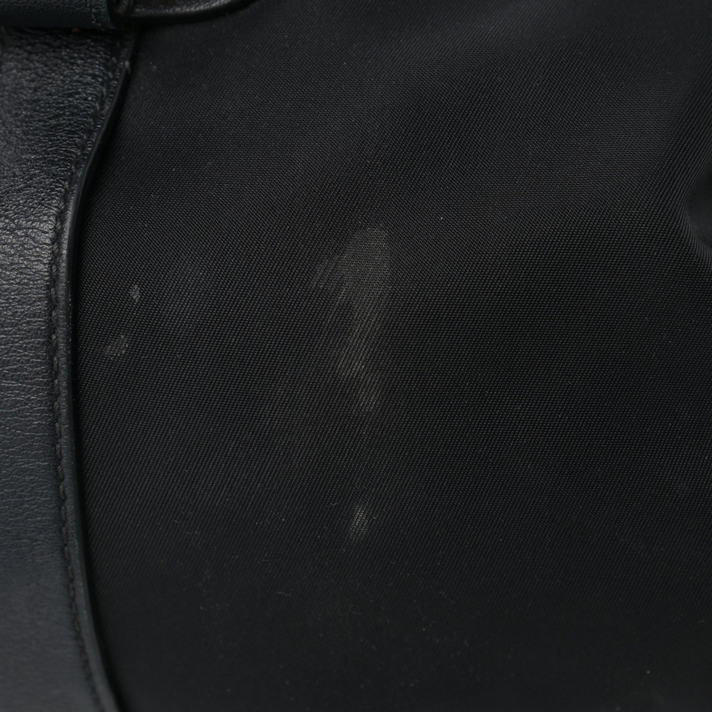Tessuto Nylon Soft Calfskin Shopping Satchel Black
