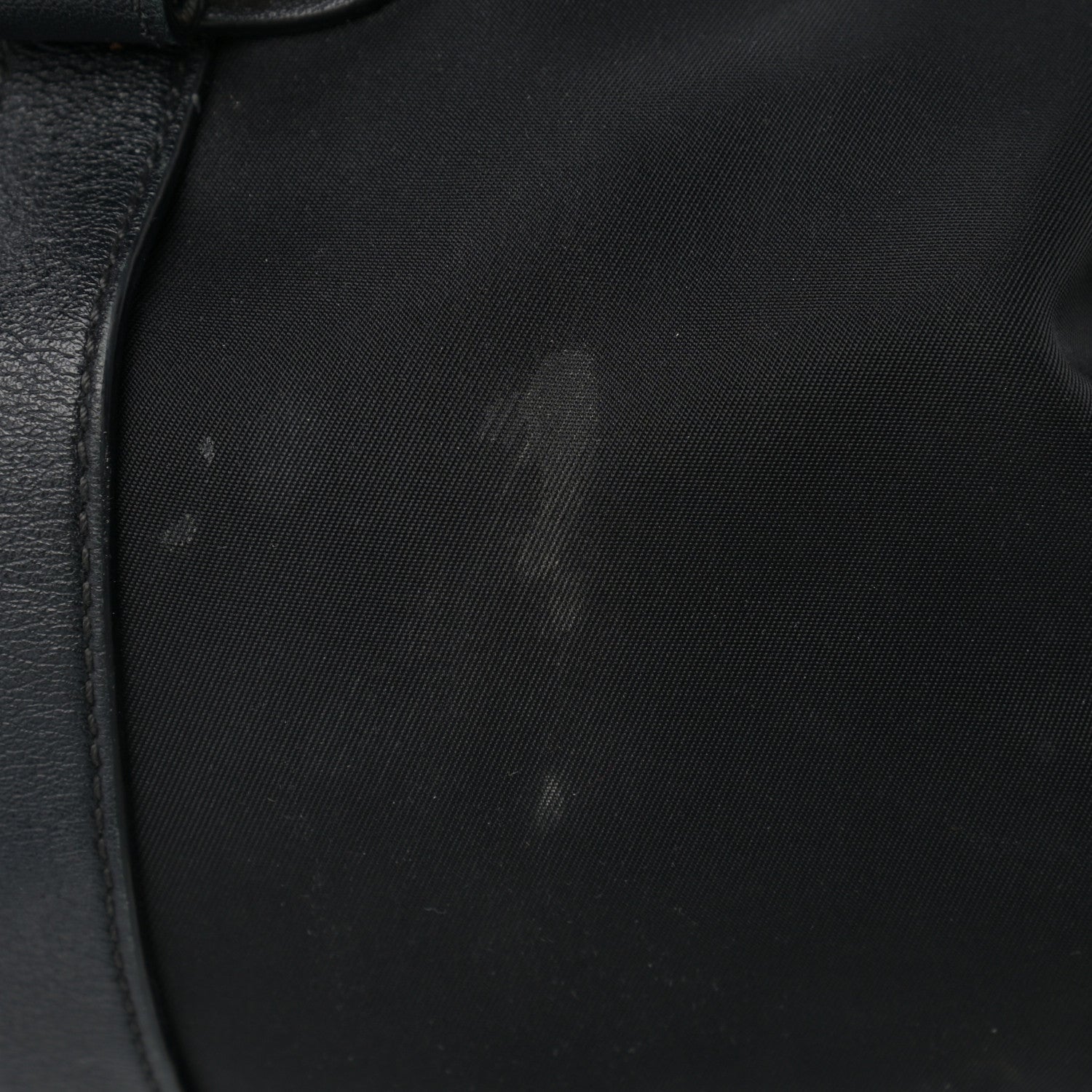 Prada Tessuto Nylon Soft Calfskin Shopping Satchel Black 13 of 15