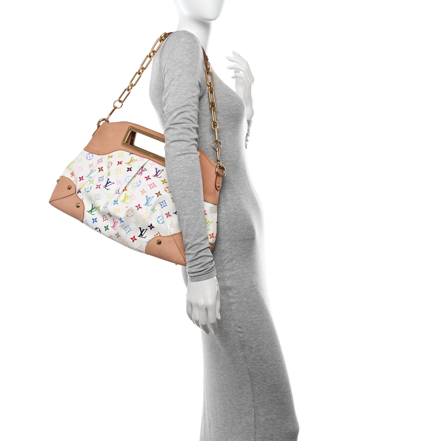 Monogram Multicolor Judy MM White