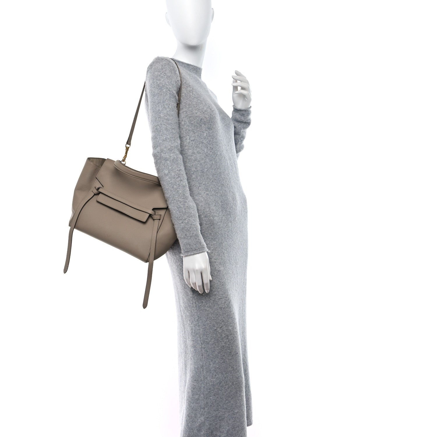 Celine Grained Calfskin Mini Belt Bag Light Taupe 2 of 22