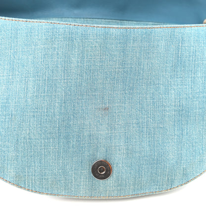 Christian Dior Denim Admit It Hobo Blue 14 of 15