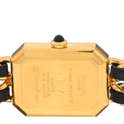 Chanel Stainless Steel Lambskin 20mm Chain Premiere Quartz Watch Gold L 4 of 4