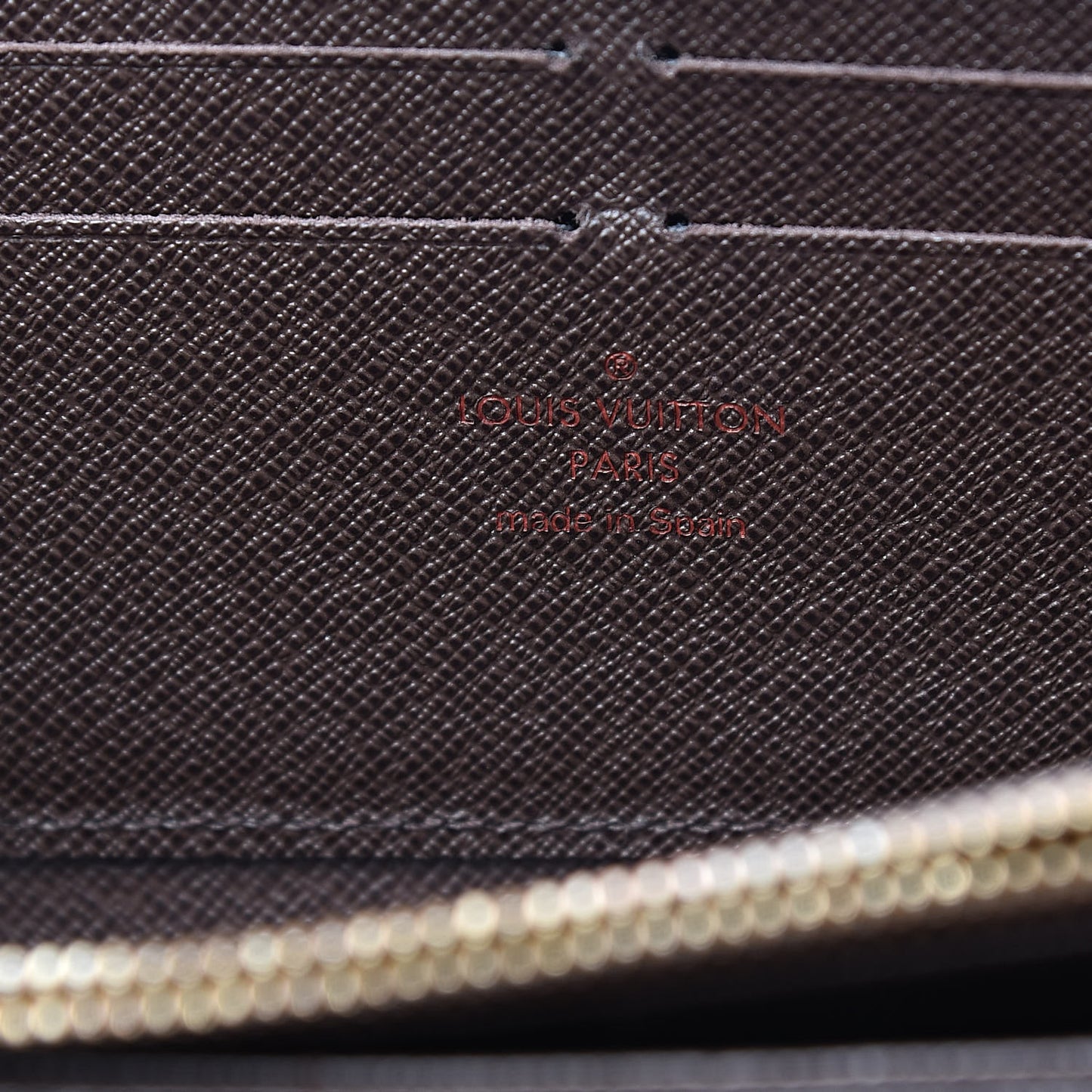 Damier Ebene Zippy Wallet