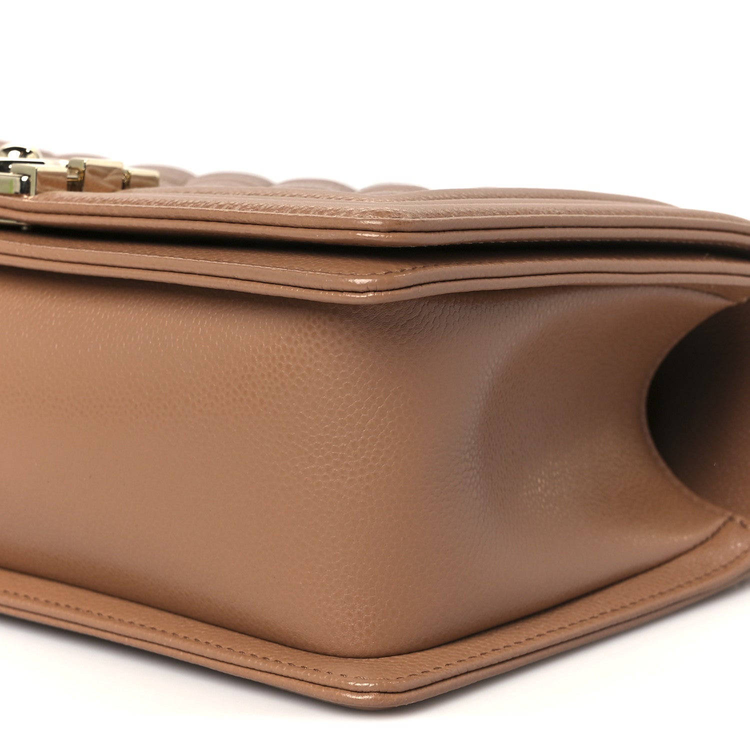 Chanel Caviar Quilted Medium Boy Flap Brown 10 of 11