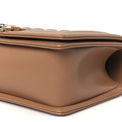 Chanel Caviar Quilted Medium Boy Flap Brown 10 of 11