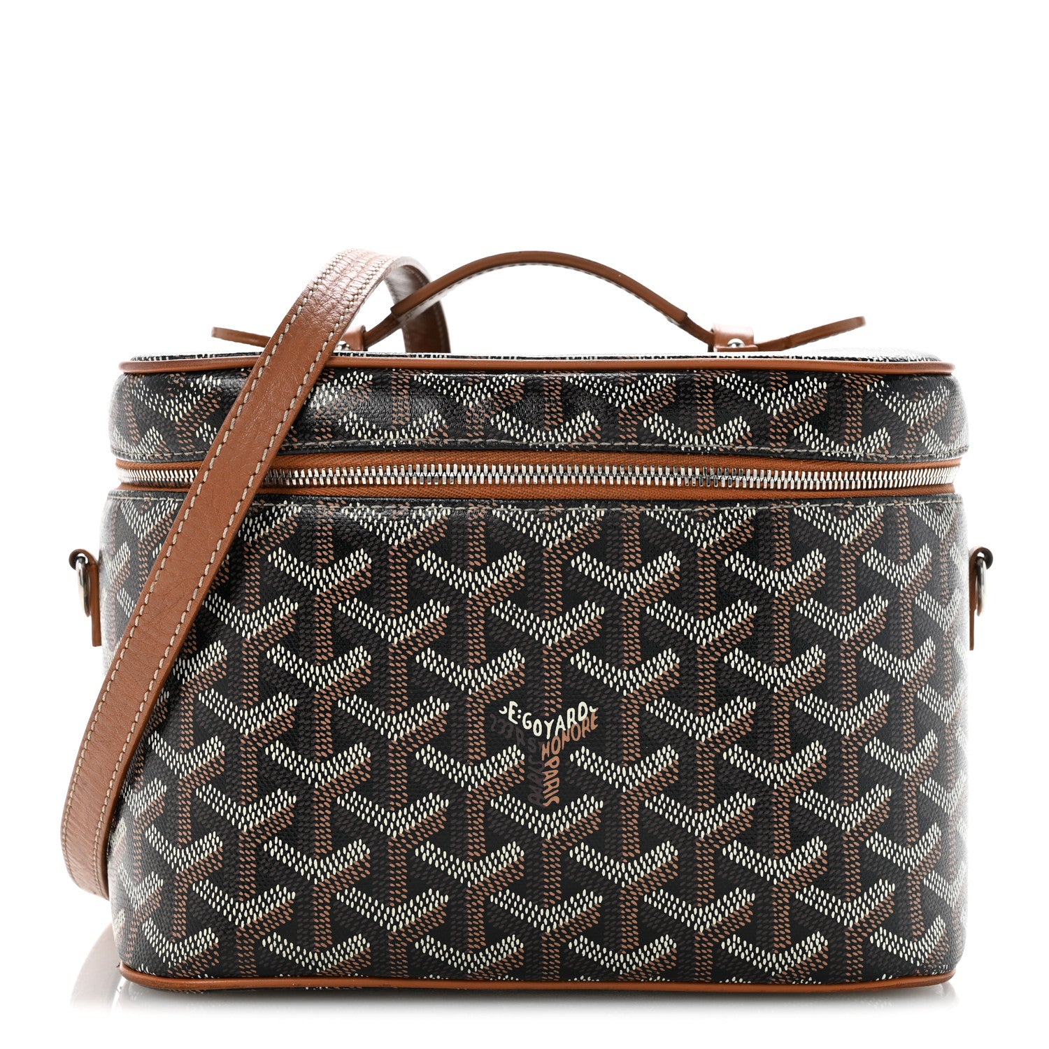 Goyard Goyardine Muse Vanity Case Black Gold 1 of 16