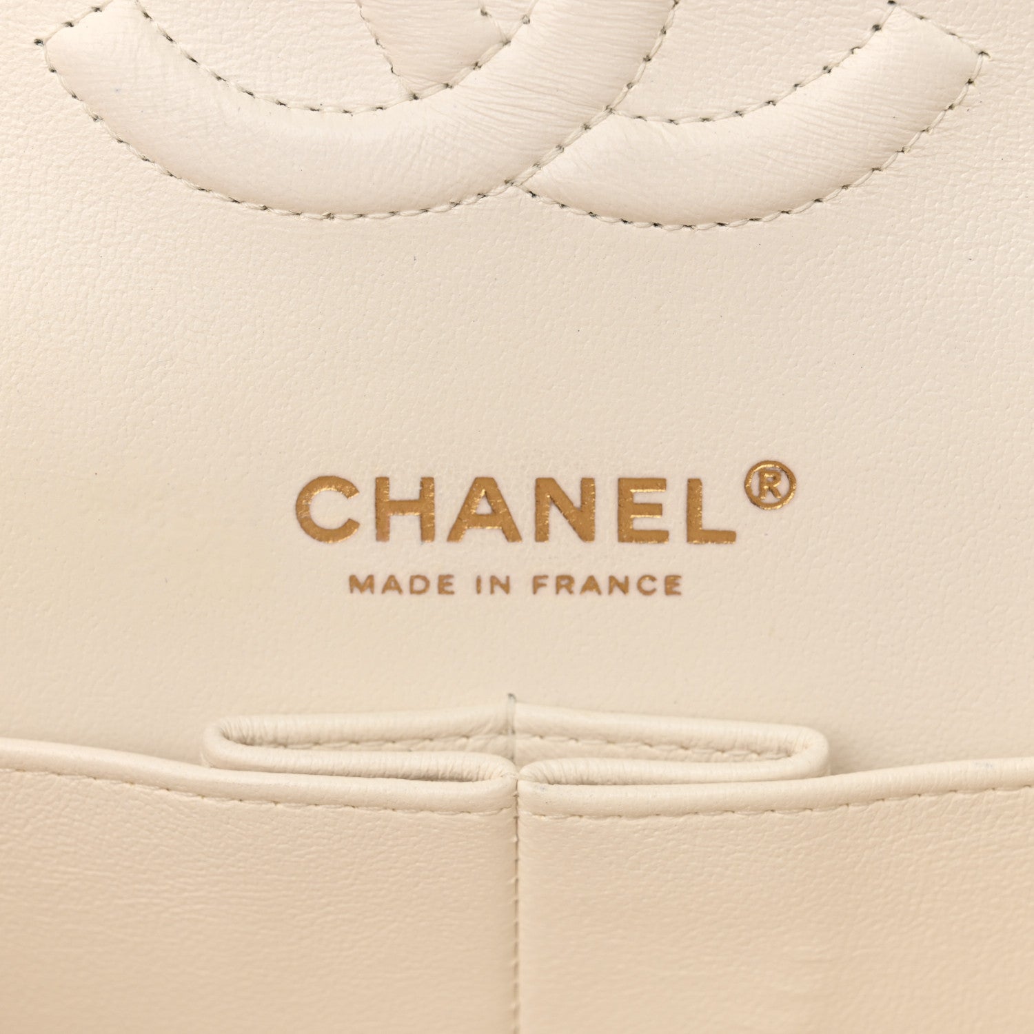 Chanel Caviar Quilted Medium Double Flap White 6 of 10