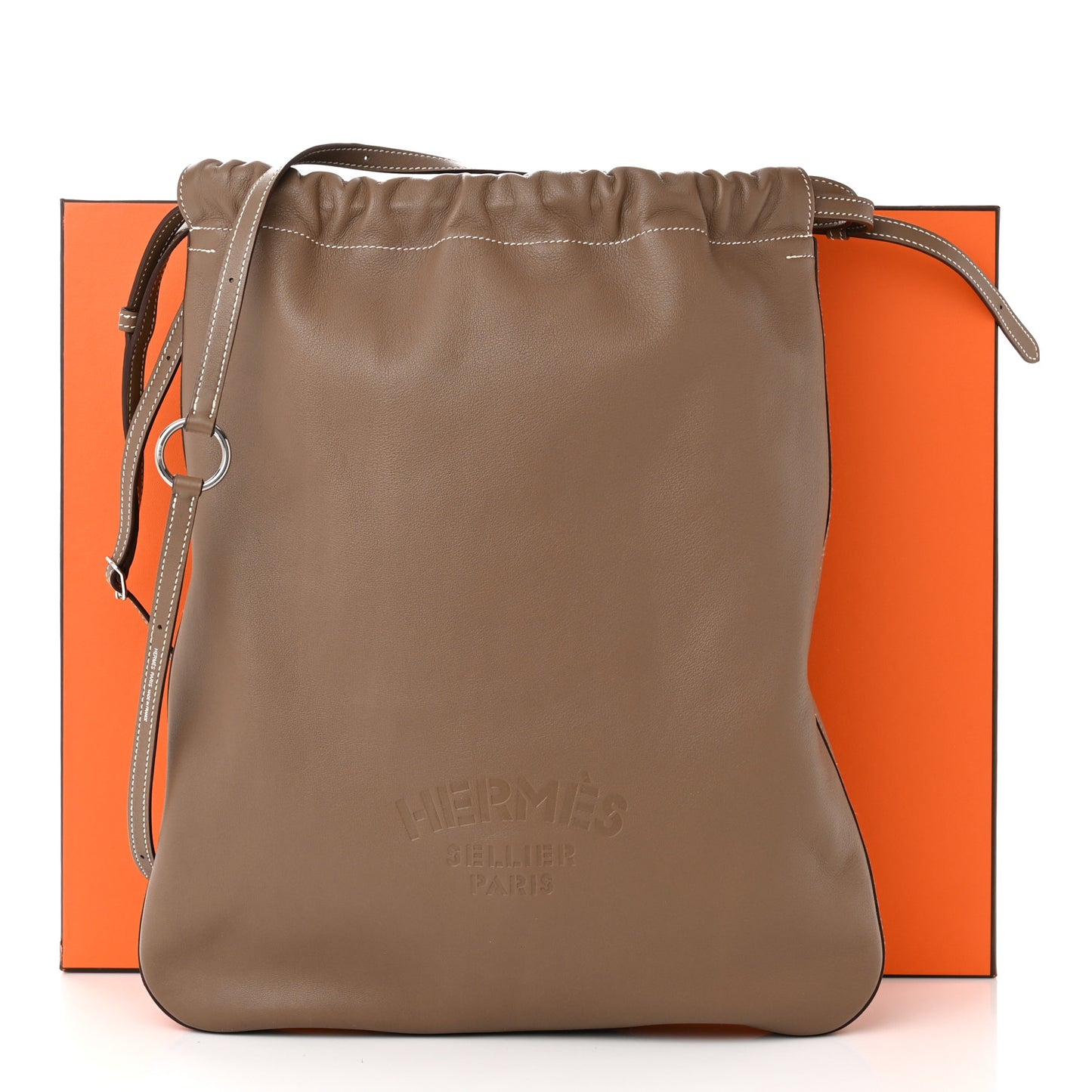 Cheri Calfskin Bridado Backpack Etoupe