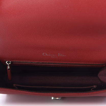 Christian Dior Grained Calfskin Medium Diorama Flap Bag Red 5 of 9