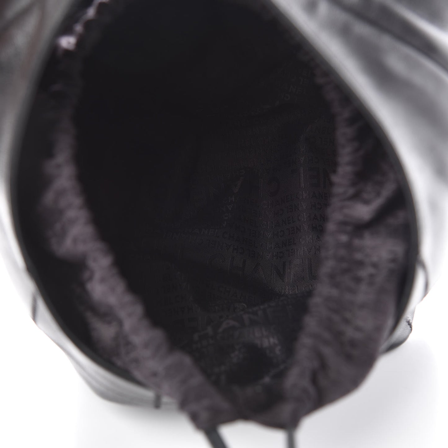 Calfskin Square Stitched Tassel Hobo Black