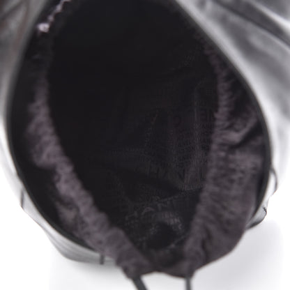 Chanel Calfskin Square Stitched Tassel Hobo Black 5 of 10