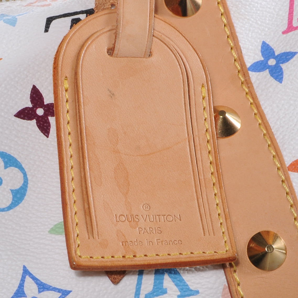 Monogram Multicolor Keepall 45 White