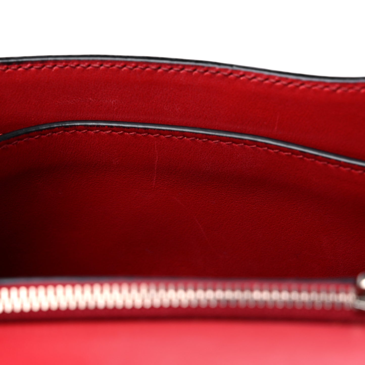 Saffiano City Calfskin Studded Large Elektra Shoulder Bag Fuoco Black