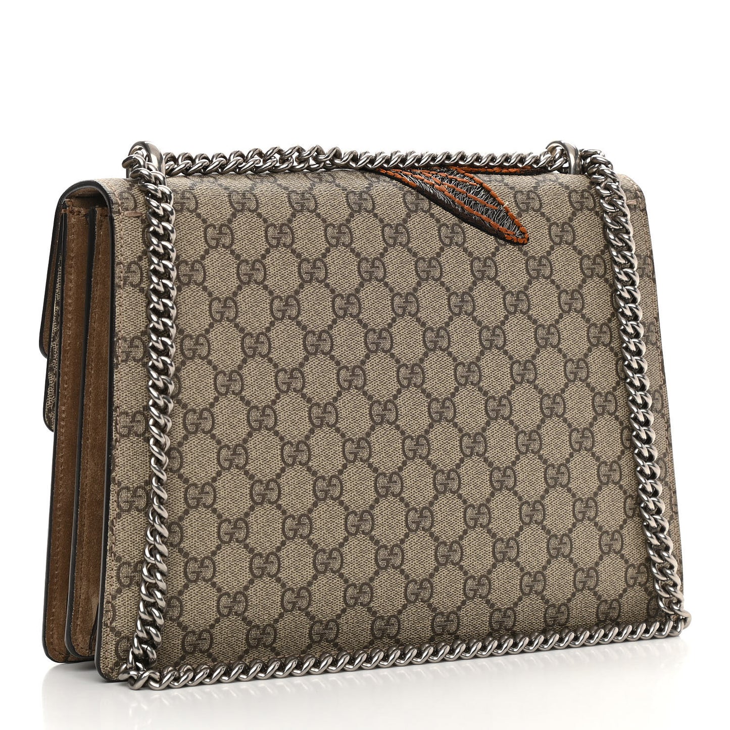 GG Supreme Monogram Bee Embroidered Medium Dionysus Shoulder Bag Taupe