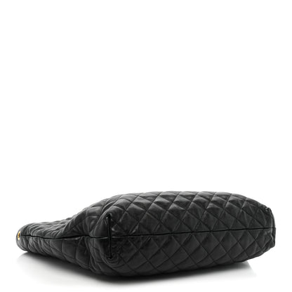 Saint Laurent Lambskin Quilted Maxi Icare Shopping Tote Black 5 of 17