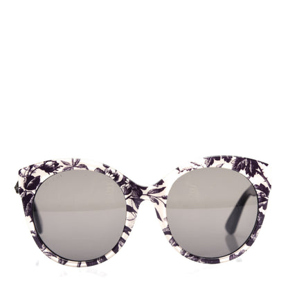 Gucci Acetate Floral Round GG Sunglasses GG0028SA White 2 of 8