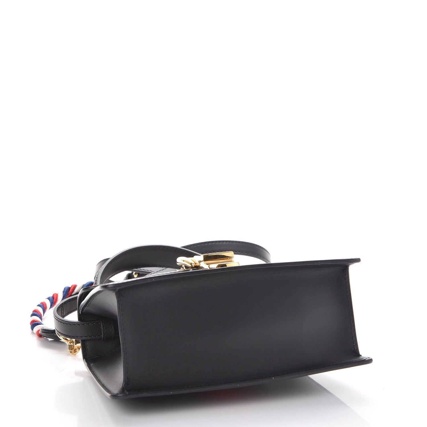 Gucci Calfskin Mini Sylvie Top Handle Bag Black 6 of 11