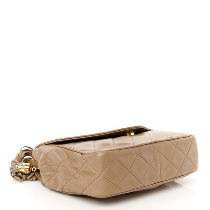 Chanel Lambskin Quilted Tassel Envelope Flap Brown 4 of 11