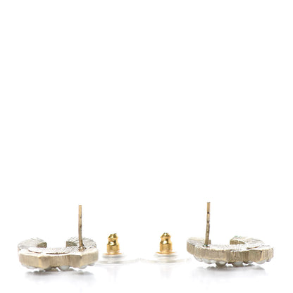 Chanel Pearl CC Earrings Gold 3 of 4