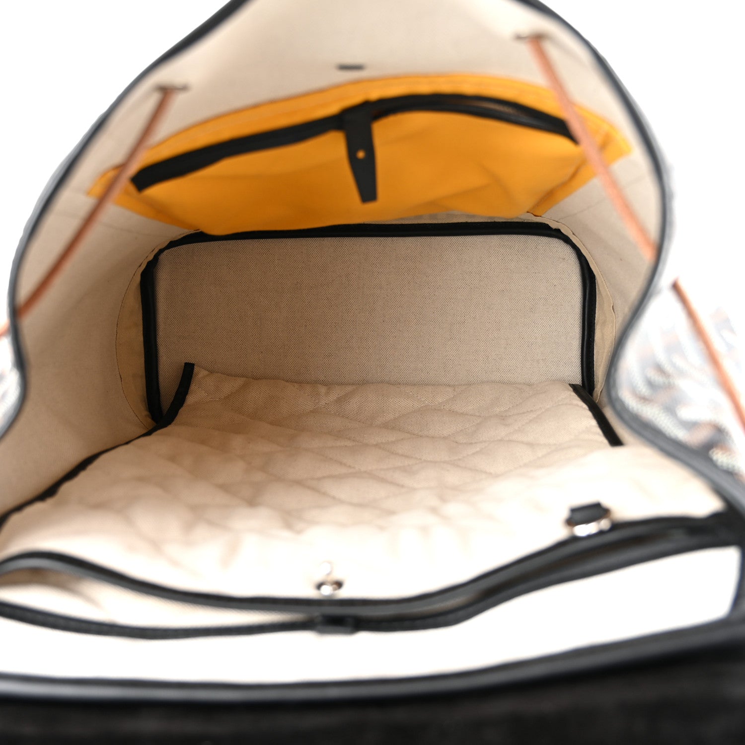 Goyard Goyardine Calfskin Alpin MM Backpack Black 5 of 11