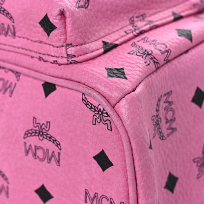 MCM Visetos Small Side Stud Stark Backpack Pink 7 of 19
