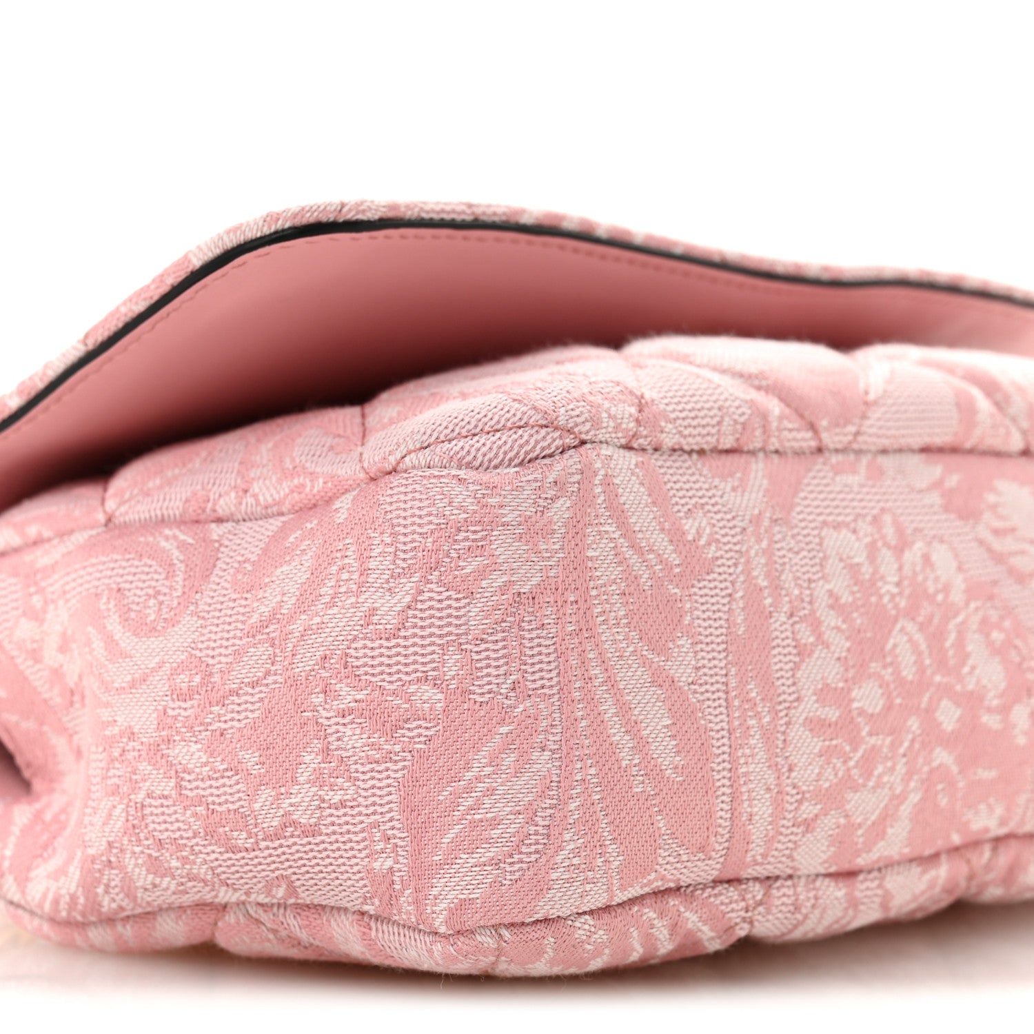 Versace Baroque Jacquard Quilted Small Medusa Shoulder Bag Baby Pink 8 of 11