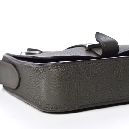 Hermes Taurillon Clemence Steve Pochette Vert De Gris 5 of 9