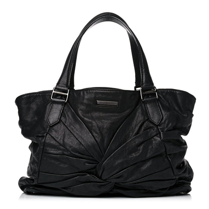 Burberry Lambskin Maggie Soft Knot Hobo Black 1 of 17