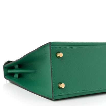 Hermes Epsom Kelly Sellier 25 Vert Vertigo 9 of 11