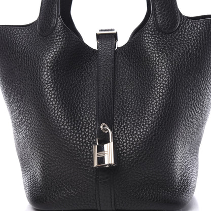 Hermes Taurillon Clemence Picotin Lock 18 PM Black 7 of 9