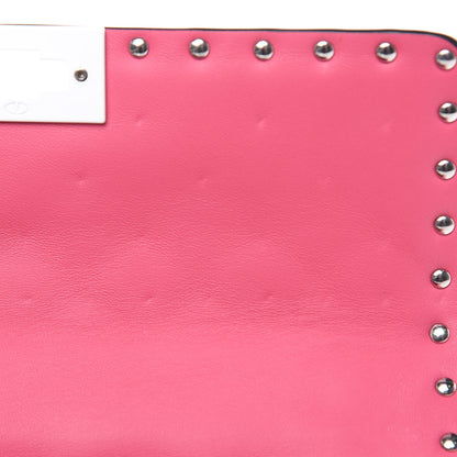 Valentino Garavani Lambskin Medium Free Rockstud Spike Shoulder Bag Shadow Pink 9 of 9