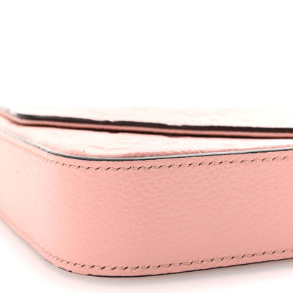 Louis Vuitton Empreinte Pochette Felicie Chain Wallet Rose Poudre 9 of 10