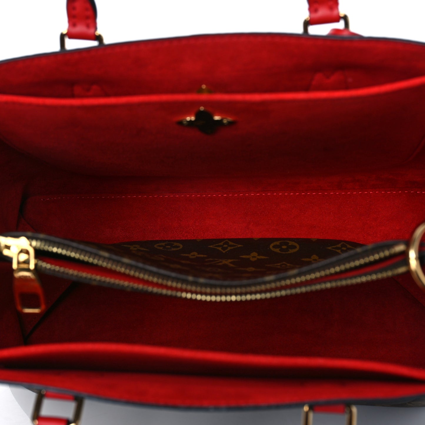 Monogram Flower Tote Coquelicot