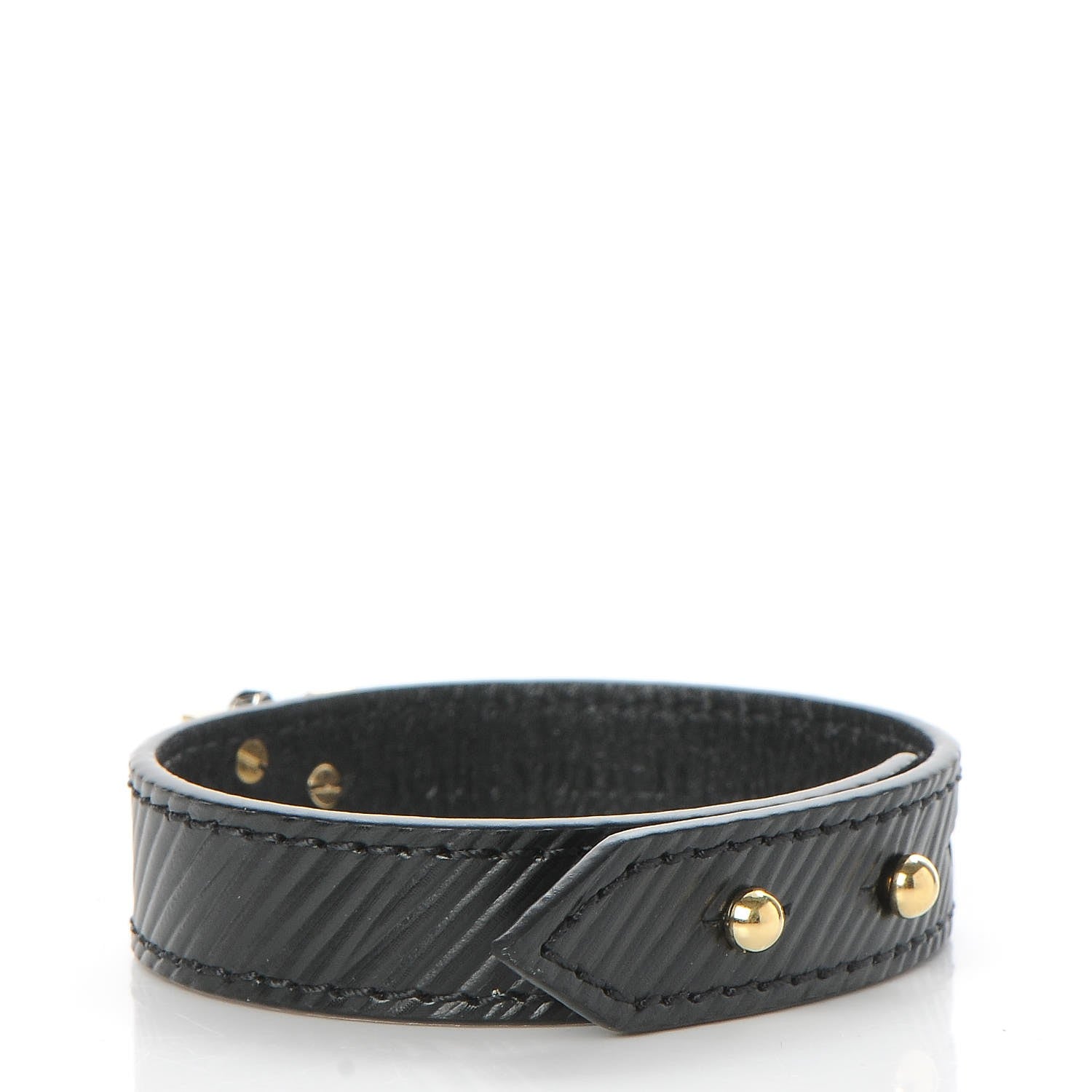 Louis Vuitton Epi Twist It Bracelet 17 Black 3 of 7