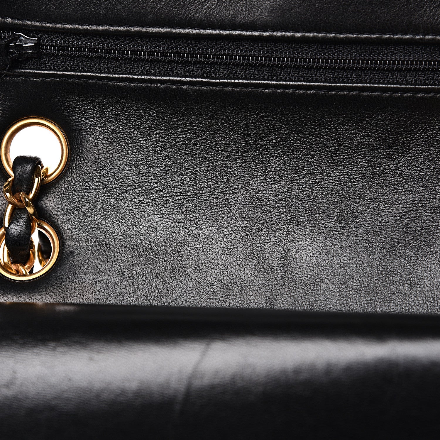 Chanel Lambskin Quilted Medium Double Flap Black 11 of 18