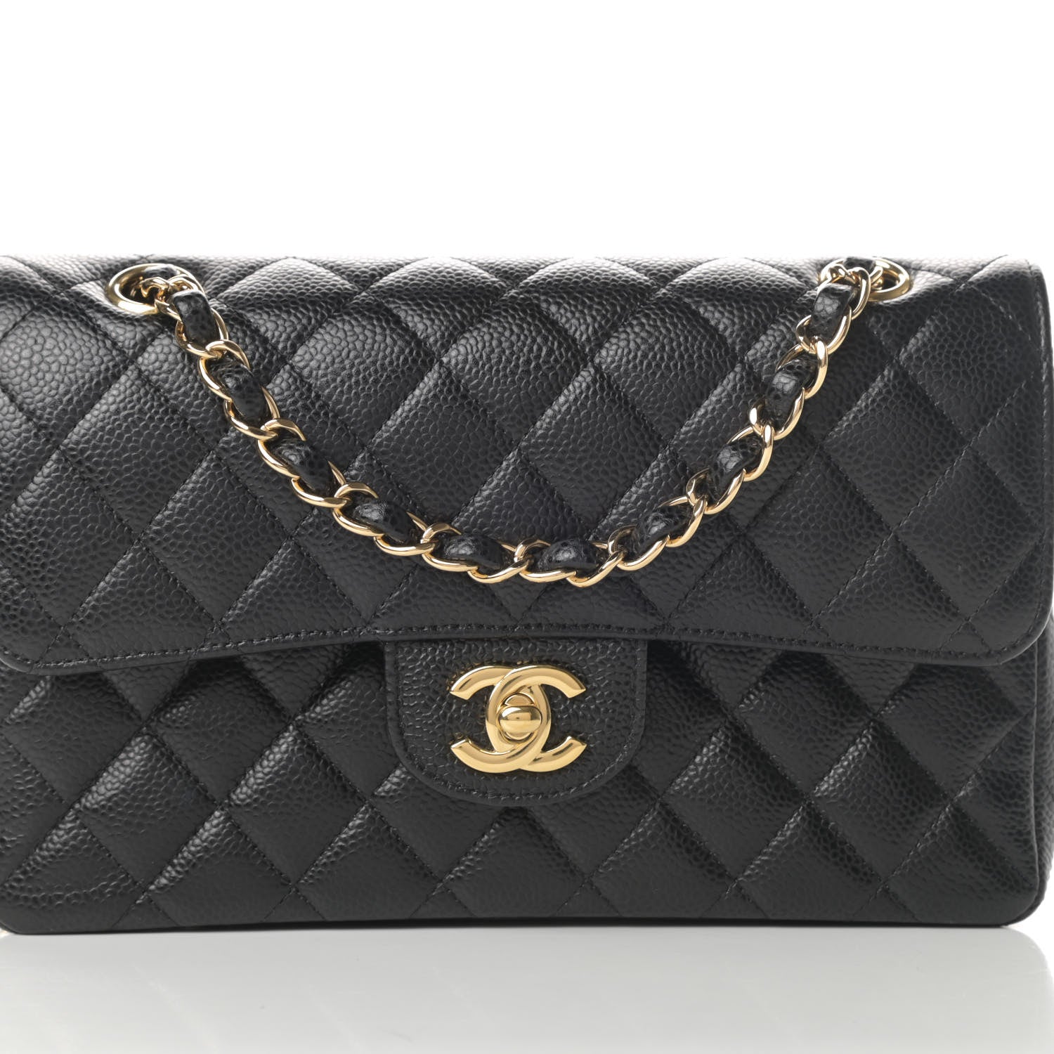 Chanel Caviar Quilted Small Double Flap Black 8 of 13