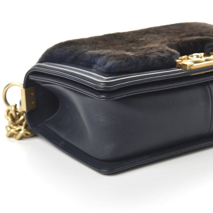 Chanel Orylag Medium Boy Top Handle Flap Navy 6 of 10