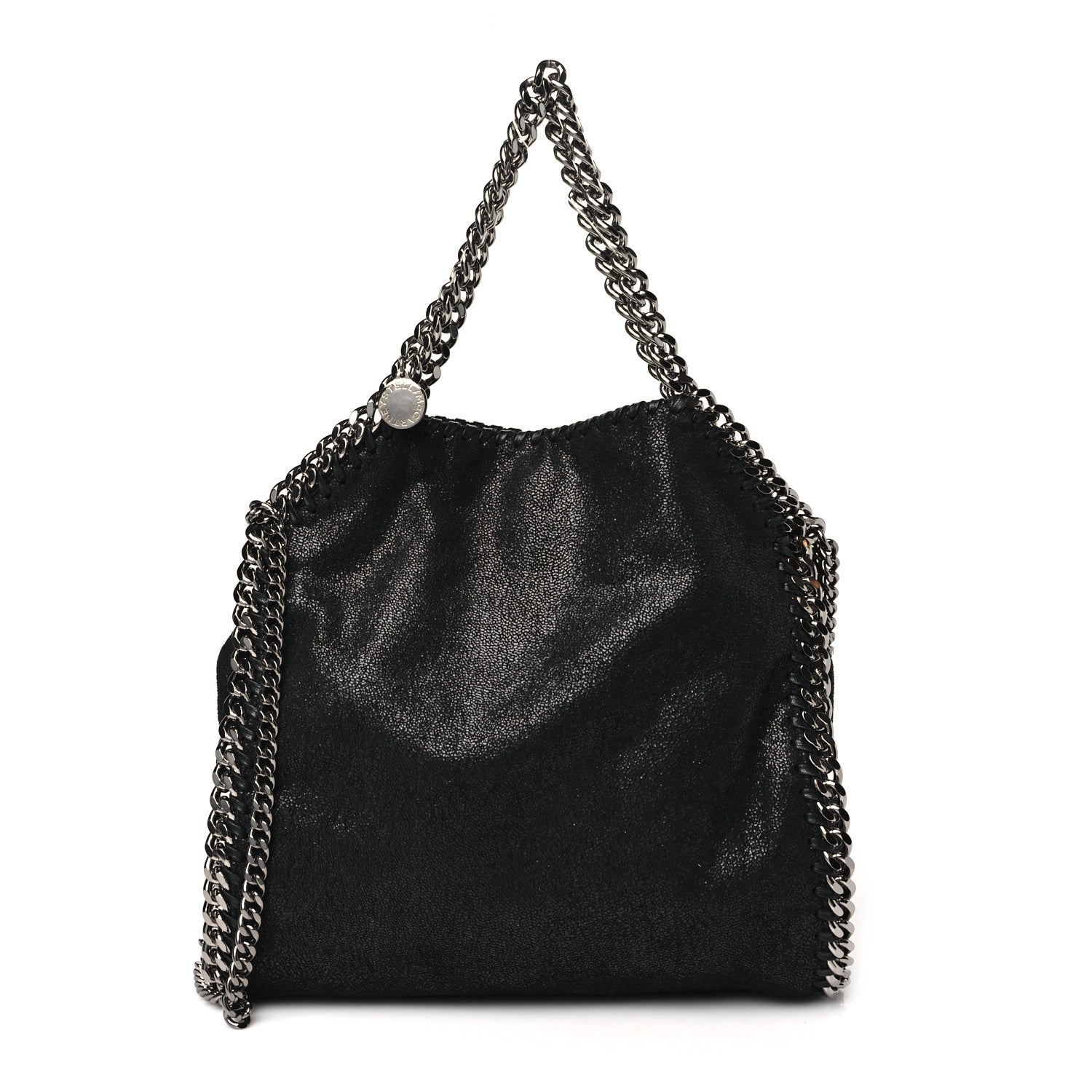 Stella McCartney Shaggy Deer Mini Falabella Fold Over Tote Black 1 of 10