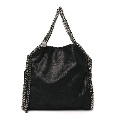 Stella McCartney Shaggy Deer Mini Falabella Fold Over Tote Black 1 of 10