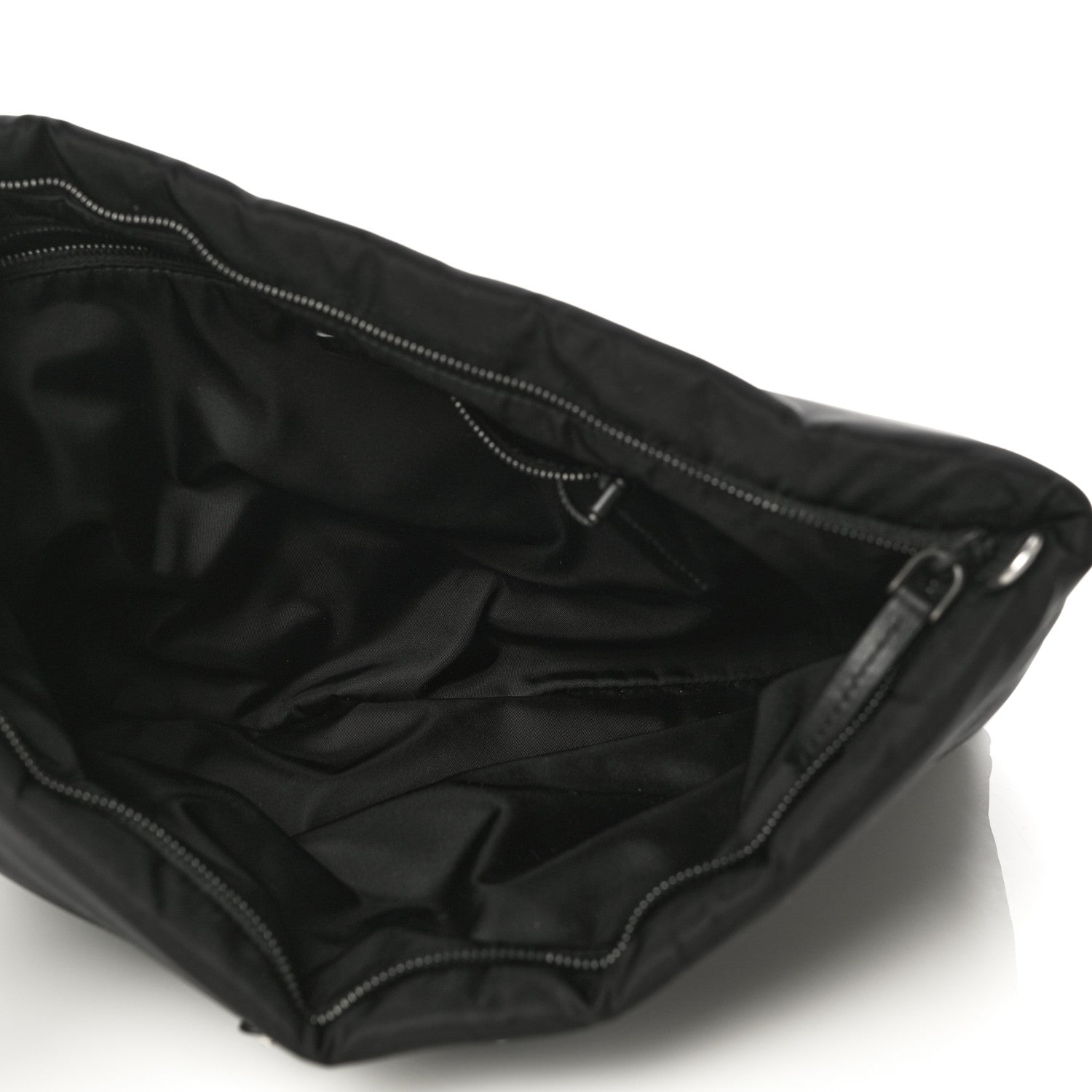 Prada Tessuto Nylon Soft Calf Chain Bag Black 1 of 9