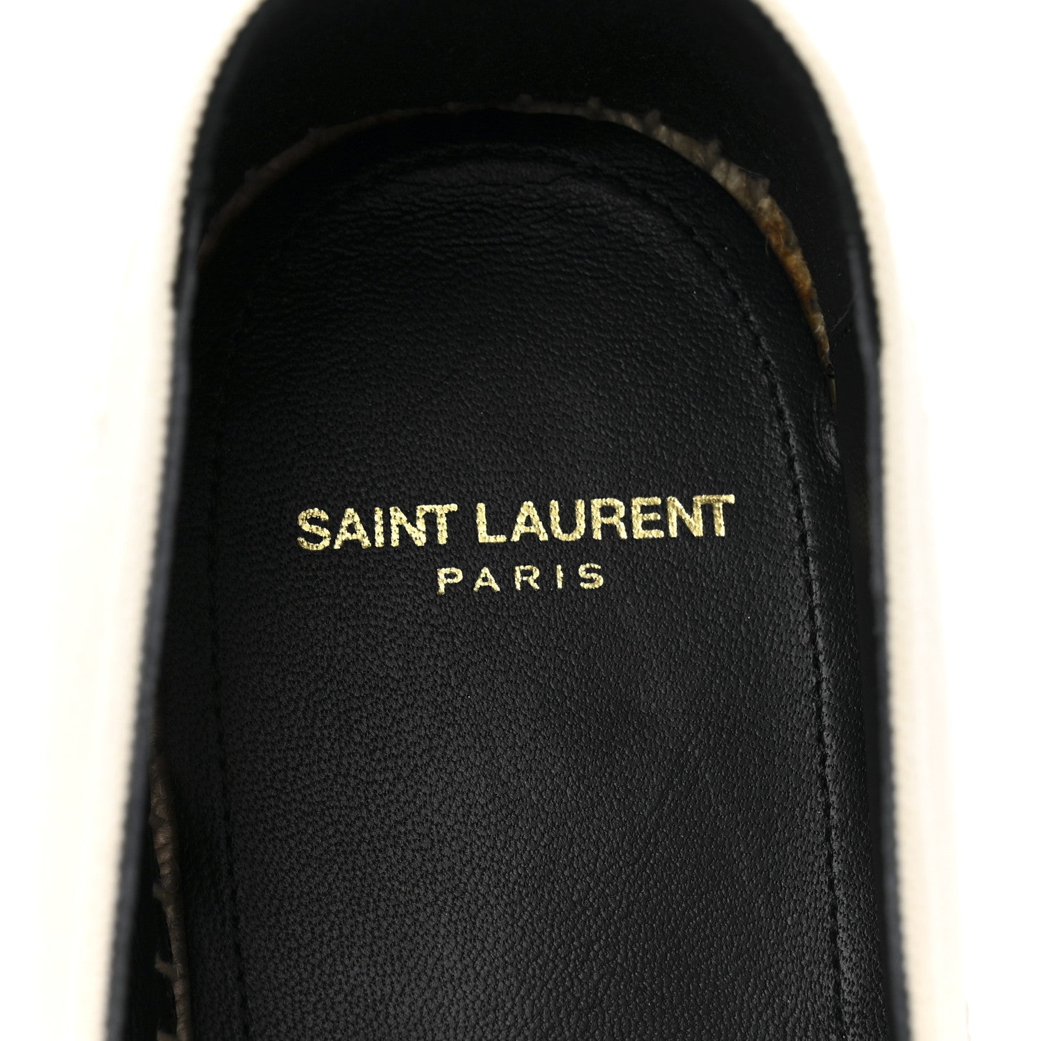 Saint Laurent Canvas Mens Elba Light Logo Embroidered Espadrilles 43 Panna 7 of 10