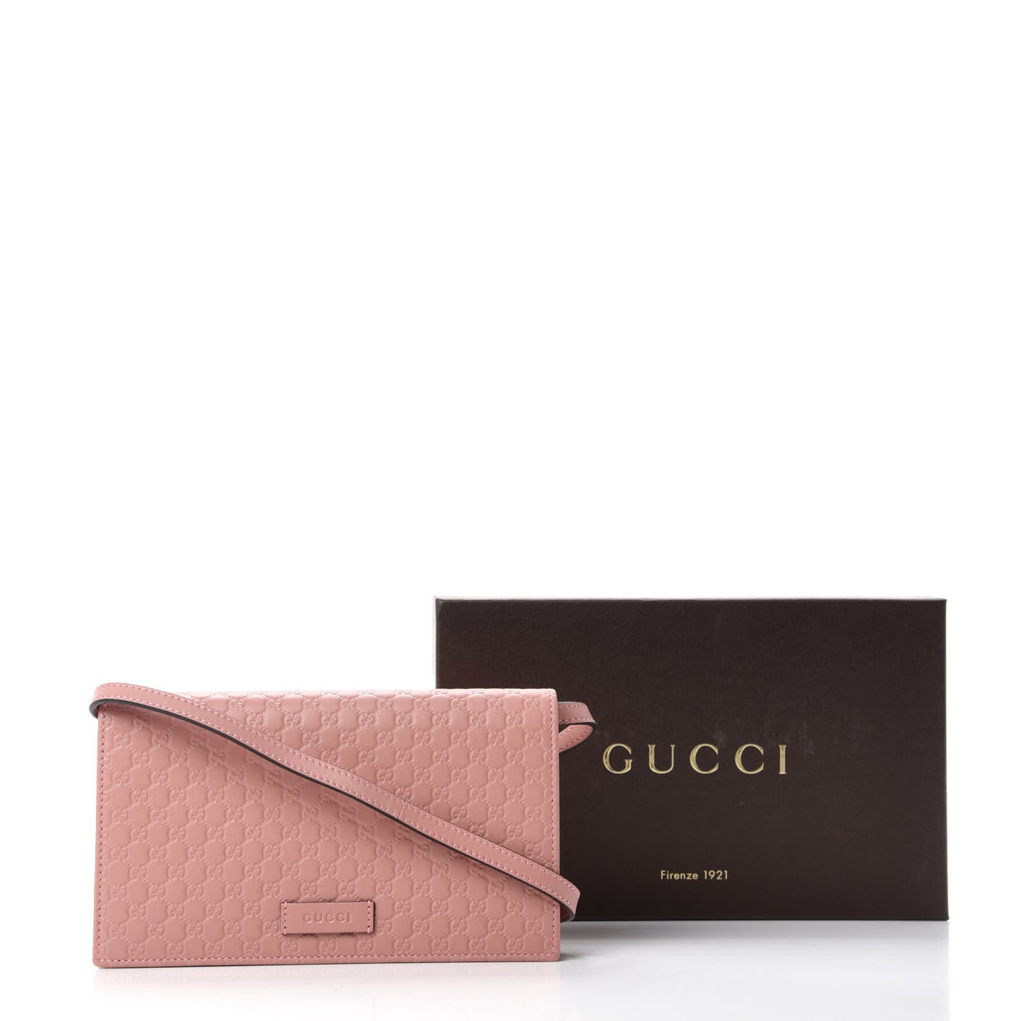 Microguccissima Crossbody Wallet Soft Pink